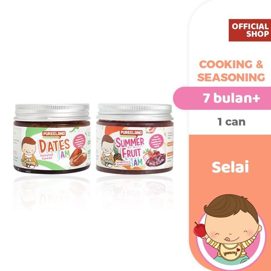 

Ramadhan Sale Pureeland Natural Baby Jam / Selai Mpasi / No Added Sugar & Preservatives Murah