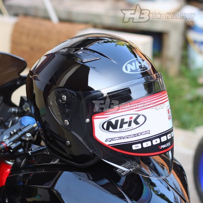 promo NHK S1 GP Pro Plus BLACK glossy visor Ekstra IRRIDIUM