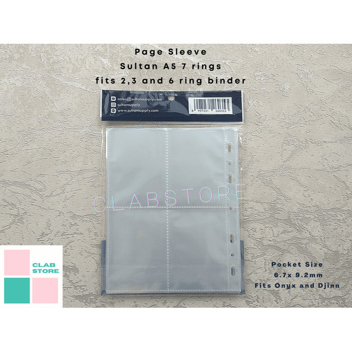 

Sultan A5 4P 8P Page Binder 4 Poet Ring Album Kpop Sleeve Binder