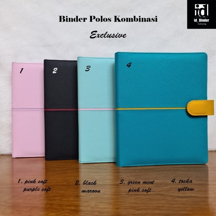 

Binder Polos Kombinasi Exclusive 4 Warna Pilihan A5 Dan B5