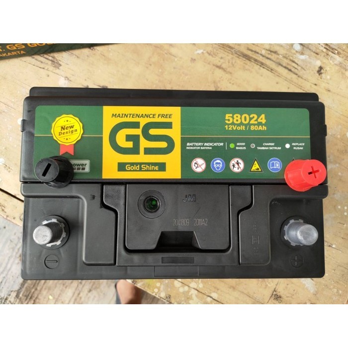 Aki DIN 84 / 58024 GS MF 12 Volt 80 Ampere