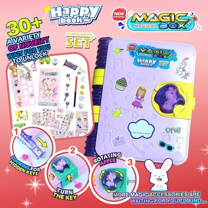 

Magic Book Diary Cute Agenda Buku Anak Perempuan Journal Buku