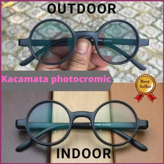 Kacamata Bulat Retro/Kacamata Boboho/Frame Bulat/Frame Jhon Lenon Bula