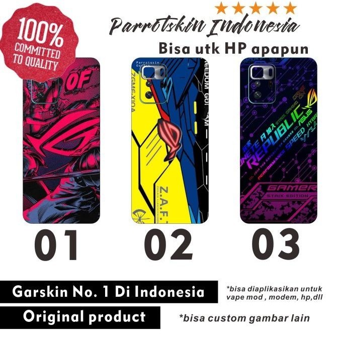 Garskin Xiaomi Poco X3 GT NFC PRO F1 F2 F3 dll ROG style Casasofia