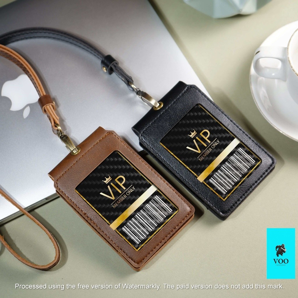 

Name Tag Kulit Magnet 1 Sisi Dan 2 Sisi/Gantungan Id Card/Lanyard Pu Leather/Lanyard Id Card