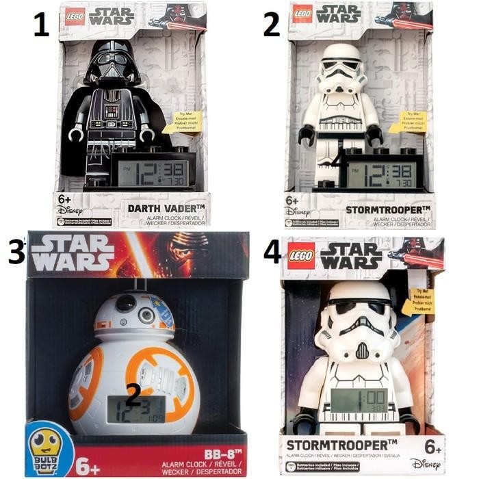 STAR WARS DARTH VADER STORMTROOPER BB8 BB-8 JAM BEKER ALARM CLOCK LEGO