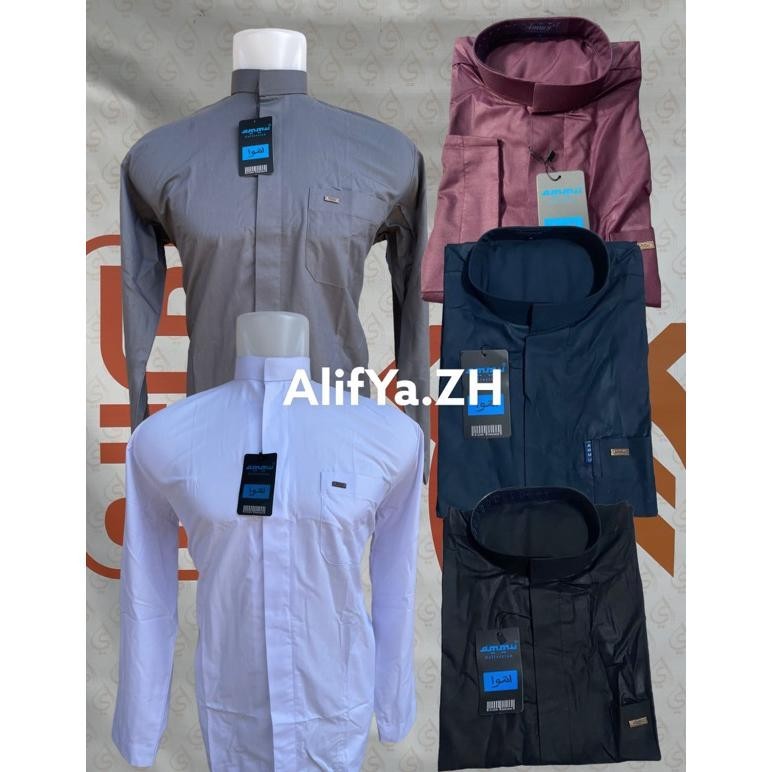 Terlaris Koko Ammu Collection Saku Samping Kerah Haromain Big Sale