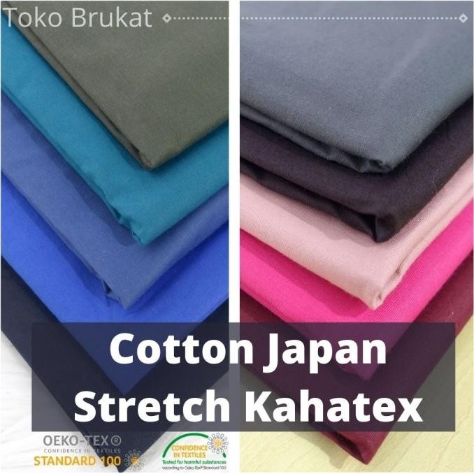 

Big Sale Kain Cotton Japan Stretch Spandex Kahatex Polos (Per 0,5 Meter) Limited Edition