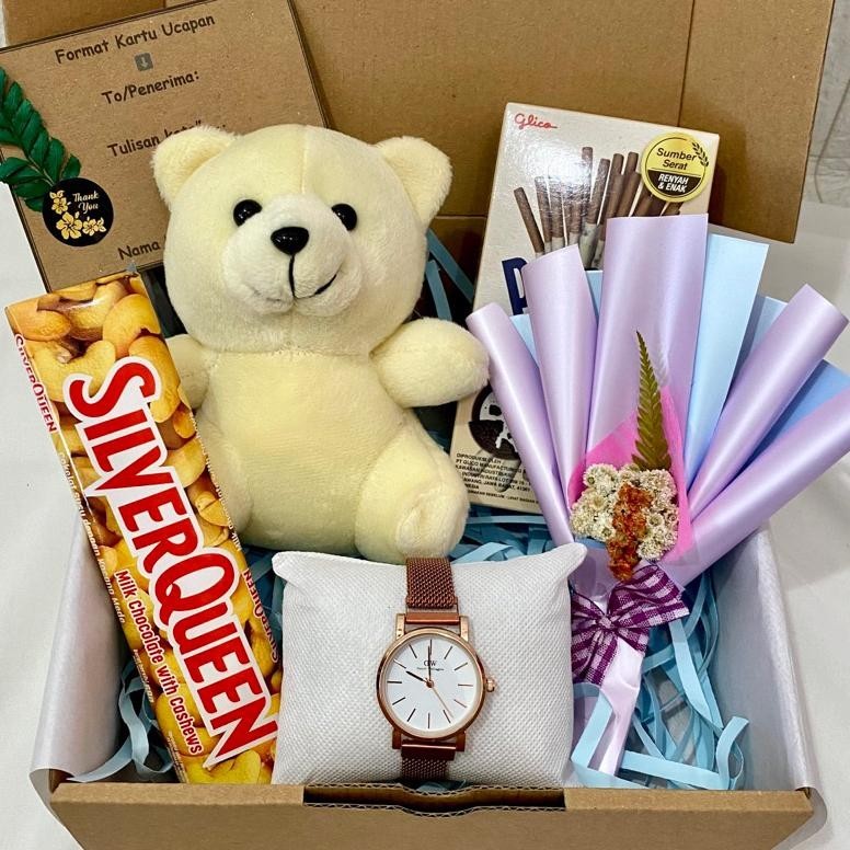 

Hadiah Boneka Snack Jam Kado Ultah Cewe Hampers Ulang Tahun Cewek Kado Boneka Hampers Wisuda Kado Anniversary Wisuda Gift Box Hampers Diskon