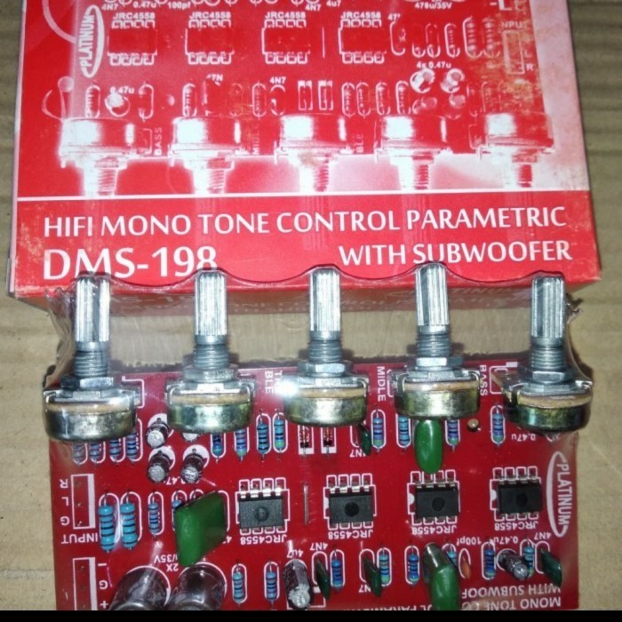 Kit Tone control parametrik plus subwoofer dms 198 / Dms198 / dms 198