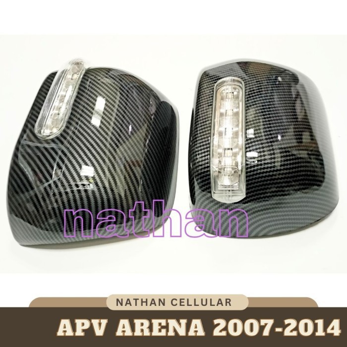 Cover Spion Lampu Mobil APV Arena GX SGX Luxury 2007-2014 Carbon
