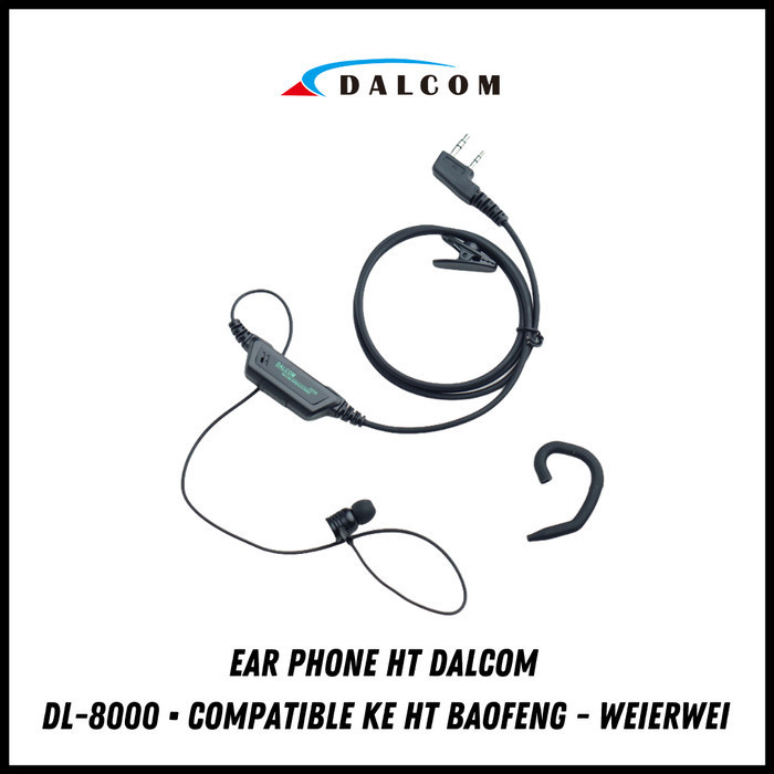 Handsfree Earphone Headset Dalcom Ht Baofeng Ht Weierwei Ht Lupax
