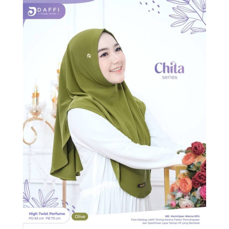 NEW PREMIUM DAILY HIJAB CHITA ORI DAFFI HIJAB hijab instan Jilbab terbaru ori daffi bergo ori daffi