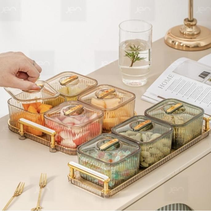 

Hampers lebaran toples kue kering snack cantik set premium tray korea PS