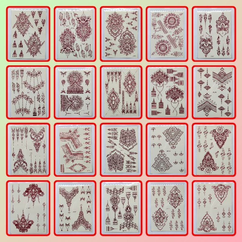 STICKER TATTO HENNA INSTAN BROWN