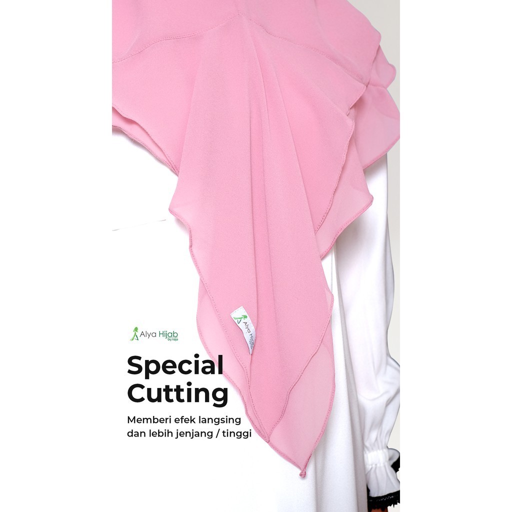 NEW PREMIUM DAILY HIJAB Sheeva Khimar Size S / Khimar Cantik / Anti Pipi Tembem / Khimar Instan Alya