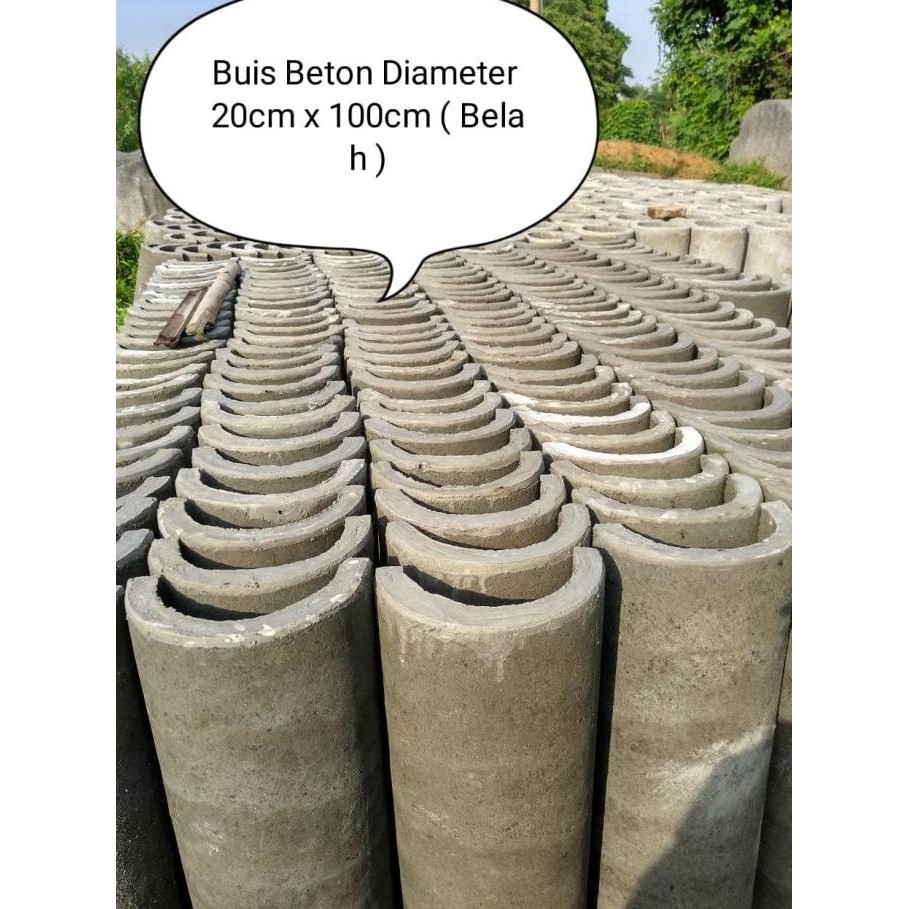 BUIS BETON GORONG-GORONG UKURAN 20X100 CM BELAH BS01