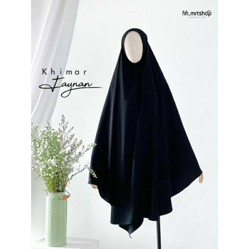 NEW PREMIUM DAILY HIJAB KHIMAR FAYNAN-JETBLACK OTTOMAN Khimar Syari Khimar Syari Jumbo Khimar