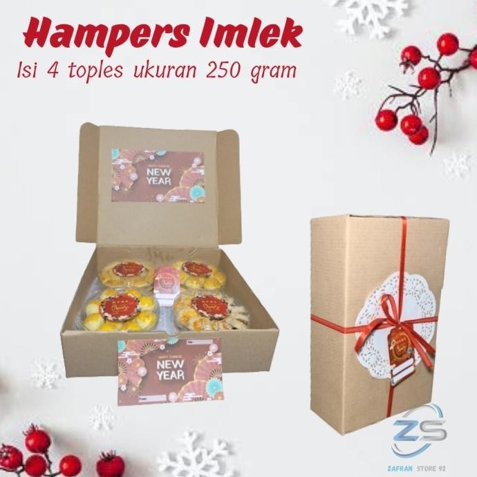 

Hampers Imlek isi 4 Toples (250 gram per toples) Hampers Kue Kering