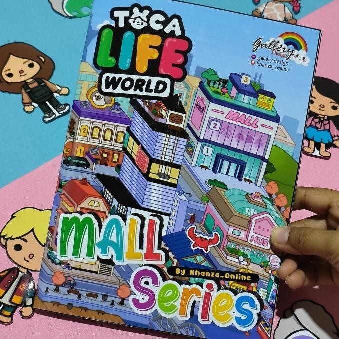 Terbaru Toca Boca Mall Series Mainan Edukasi Anak-Paper Doll Top 2024