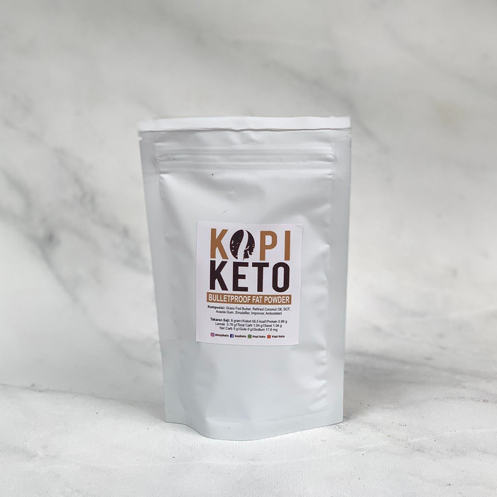 

Ready Bulletproof Fat Powder Kemasan 50 Gram