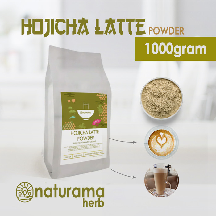 

Ready Hojicha Late Bubuk 1000gram Teh bubuk hojicha dengan krimer