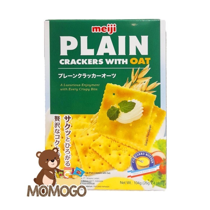 

KOMPLIT MEIJI PLAIN CRACKERS / PLAIN CRACKERS WITH OAT 104 GR