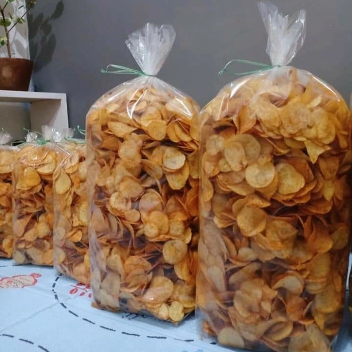 

BOOM SALE Keripik Kentang Rasa Bawang Pedas Asli Garut Curah Kiloan 1Kg