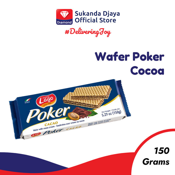 

TERBARU Lago Wafer Poker Cocoa 150 g