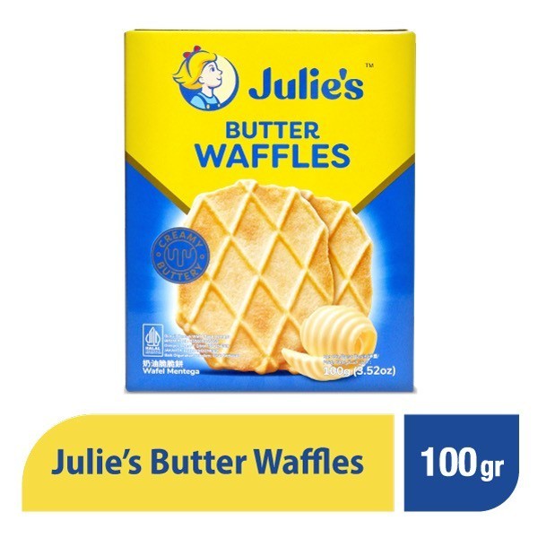 

BIG SALE Julies Butter Waffles 100g Biscuit Wafel Rasa Mentega