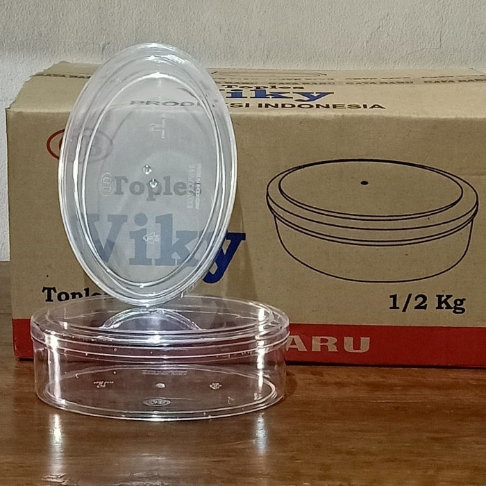 TOPLES KUE KERING PLASTIK VIKI/OVAL - 500 GR