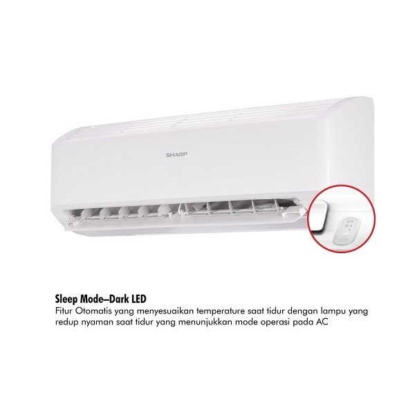 Ac Sharp Ah-X6Bey + Pasang Ac Split 1/2 Pk Inverter Garuda