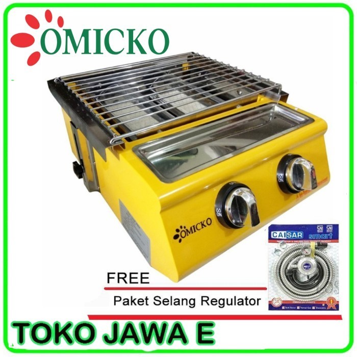 Kompor Pangangan Sosis/Bakaran Serbaguna Omicko 2 Tungku