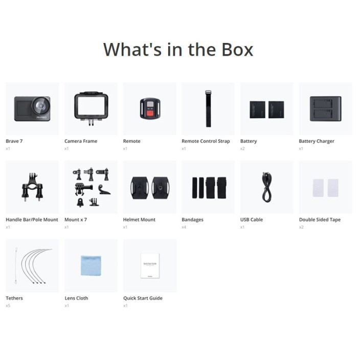 Akaso Brave 7 4K Action Cam Camera Akaso Brave7 Garansi Resmi