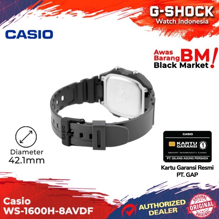 Casio General Ws-1600H-8Avdf Ws-1600H Ws-1600 Ws1600H Ws 1600H