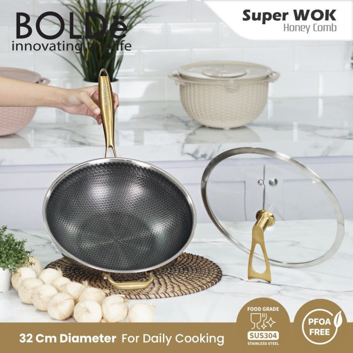 Bolde Super Wok Honeycomb 32 Cm