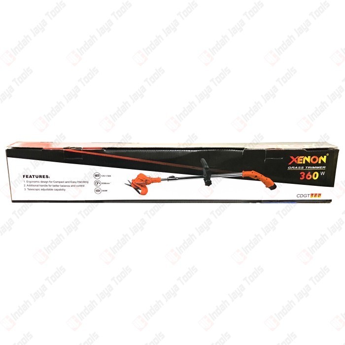 Xenon Cdgt360 Cordless Grass Trimmer - Mesin Potong Rumput Baterai Cas