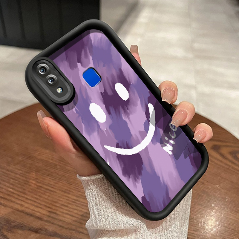 Casing Hp VIVO Y95 Y93 Y93s Y91 Y91i Case perlindungan lensa kamera Softcase ganda Kesing HP pola wa