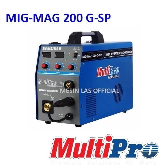 Mesin Las Co2 Multipro Mig Mag 200 Gsp 3 In 1 Tig Argon Mma Tanpa Gas