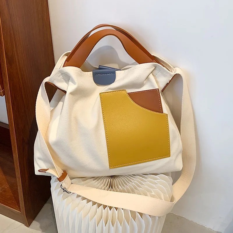 Korean Canvas Lady Bag /Canvas Tote Bag/ Tas Slempang wanita Korea