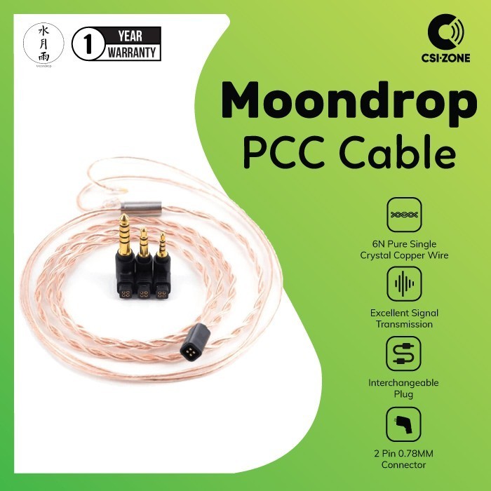 Moondrop Pcc Occ 6N Pure Single Crystal Copper Interchangeable Cable