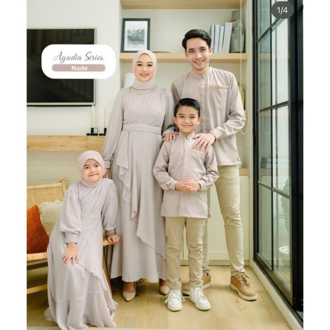 Ayudia Series Nude Pink / Family Set Series / Sarimbit Family Terbaik