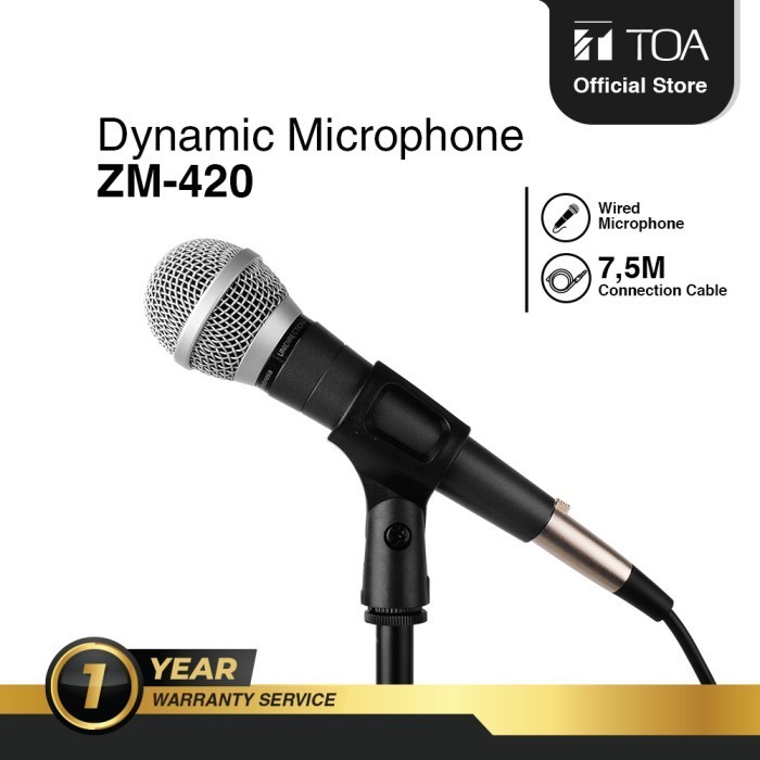 Toa Zm-420 Dynamic Microphone