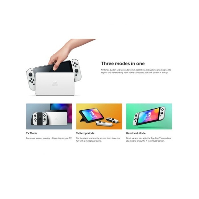 Nintendo Switch Oled Console White Putih Bundle Game Switch Sports