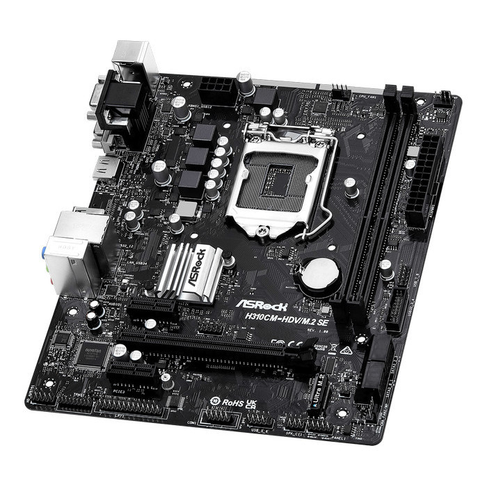Motherboard Asrock H310Cm-Hdv/M.2 Se - Lga1151 Q270 Ddr4 Usb3.2 Sata3