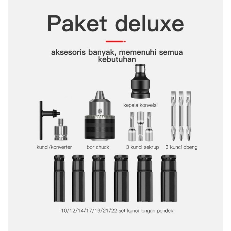 Kotak Alat Multifungsi Bor Listrik Set/Tukang Listrik Tukang Kayu Alat