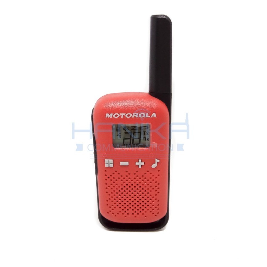 Motorola T42 Walkie Talkie Sepasang Ori Garansi Resmi Merah Mini Ht