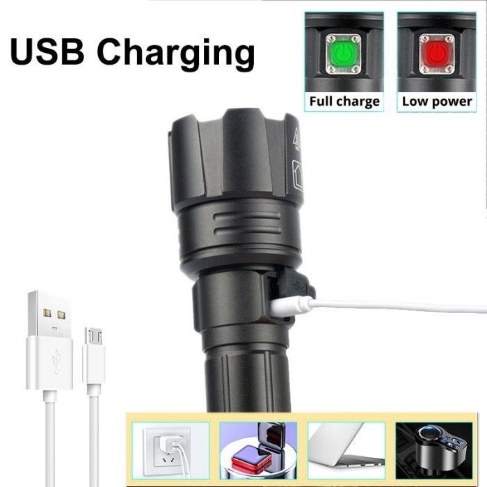 Sinte Senter Led Xhp90.2 King Boa 80000Lm Big Super Terang Xhp90 18650