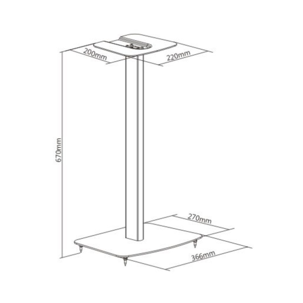 Vernon S3 Stand Speaker Semua Tipe Bookshelf Speaker
