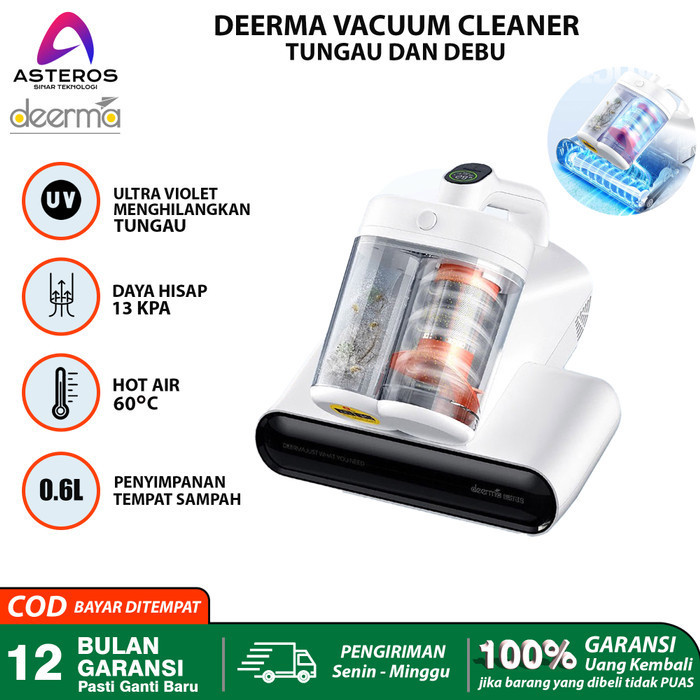 Deerma Vacuum Cleaner Penghisap Debu Tungau Kasur Sofa Penyedot Debu